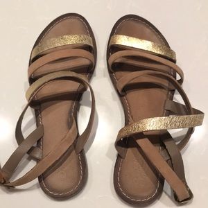 Gold Seychelles sandals